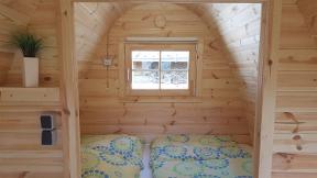 Interior camping pods Spain,