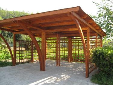 Timber Car port in Spain, self build,