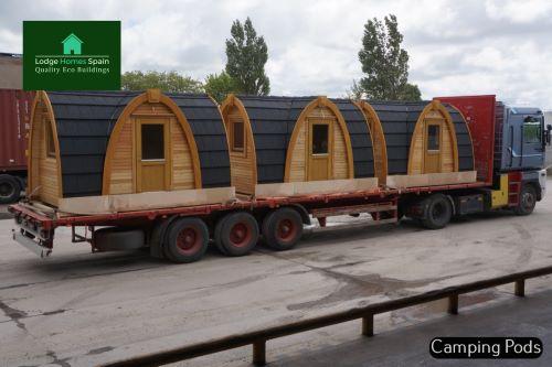 Camping pods delivered to Spain